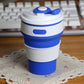 Collapsible Silicone Travel Cup with Leakproof Lid