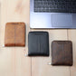 Slim PU Leather Wallet with Zipper and Multiple Card Slots
