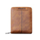 Slim PU Leather Wallet with Zipper and Multiple Card Slots