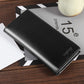 Soft leather long slim wallet