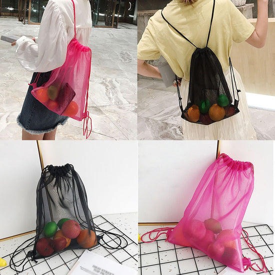 Reusable Shopping Transparent Mesh Bags