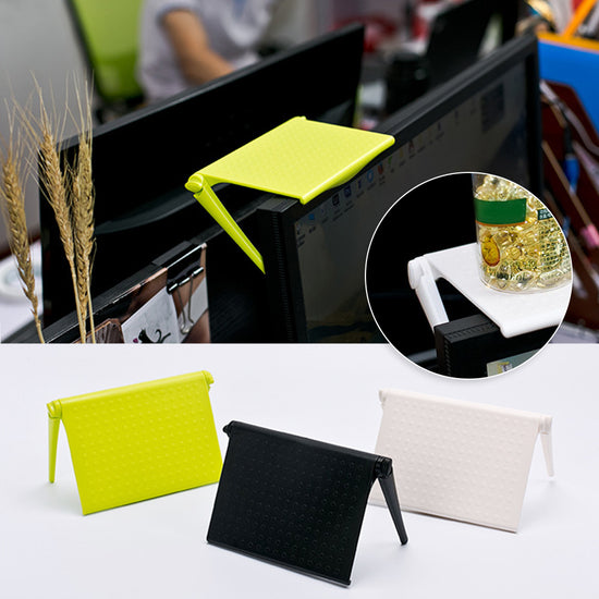 Clip On Monitor Shelf | Adjustable ABS Desk Organizer