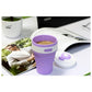 Collapsible Silicone Travel Cup with Leakproof Lid