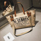 Oversized Canvas Messenger Tote bag